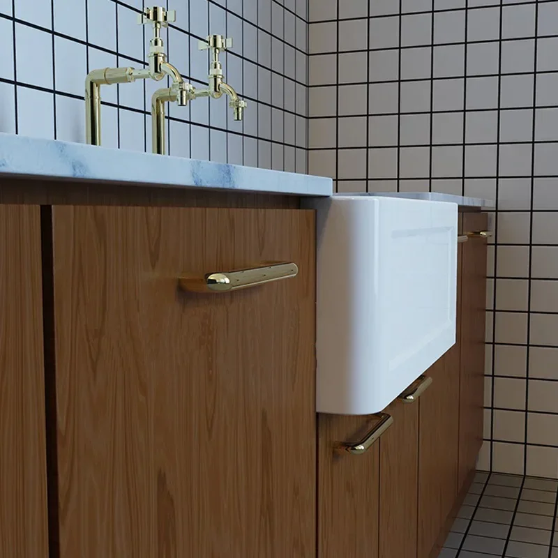 Популярный дизайн белая керамическая одинарная чаша для мытья ручная кухонная