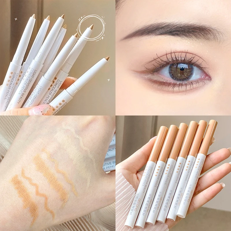 

Spot Blemish Foundation Waterproof Eyebrow Lip Contouring Makeup Lying Silkworm Full Cover Concealer Cover Stick Pencil Conceal
