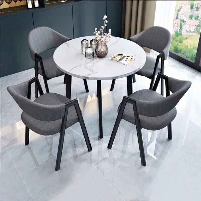 

Leisure Small round Table Negotiation Table and Chair Combination Dining Table Reception Reception Table Coffee Tea Shop