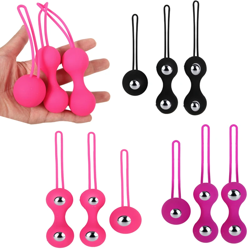 Силиконовые Вагинальные Шарики С Вибратором Для Упражнений Кегеля