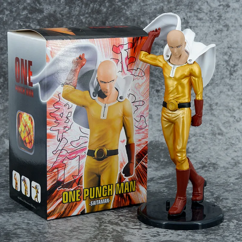 

30cm anime handsome cape Teacher Qiyu One Punch Man figure model toy