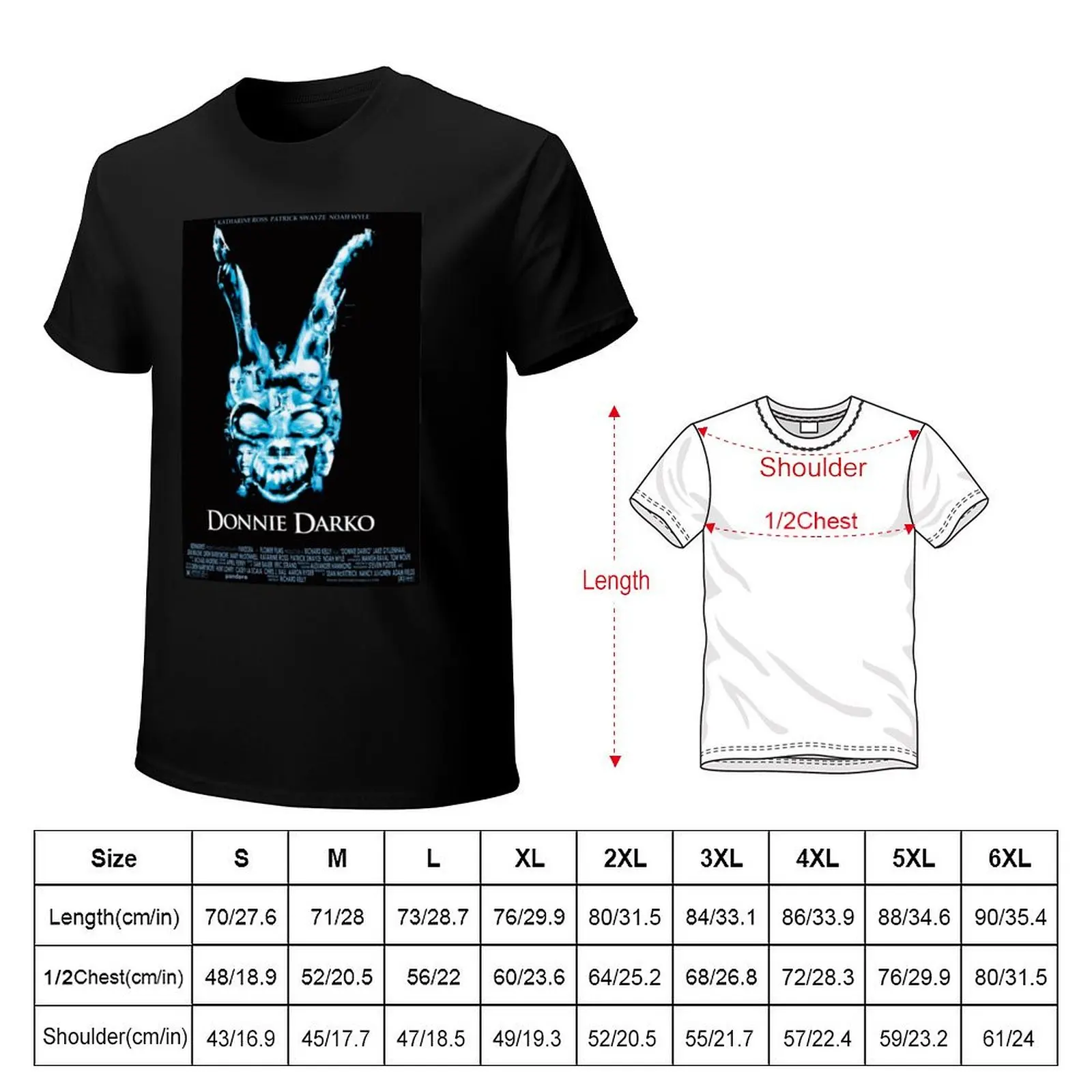 Donnie Darko-постер фильма футболка подарки для парня забавные рубашки с рисунком