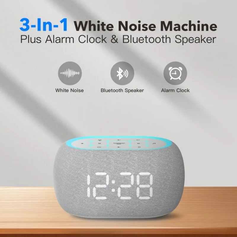 Успокаивающий будильник с Bluetooth-динамиком функция повтора пробуждения 21