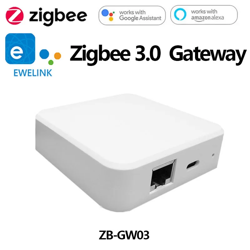 

Умный мост Ethernet ZB-GW03 Zigbee3.0, хаб шлюза Wi-Fi, устройства ZigBee могут мигать с приложением Tasmota Connect EWeLink