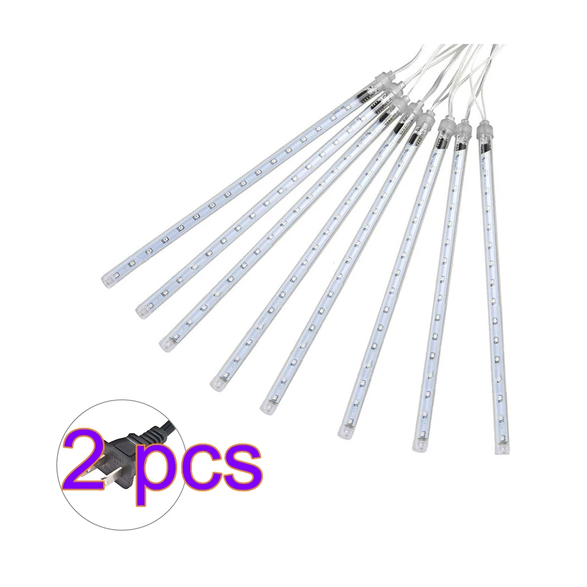 

8 трубок 30 см, понижающийся светильник для улицы, сосулька, снег, каскадная Рождественская гирсветильник вечерние, Рождественская елка, разъ...