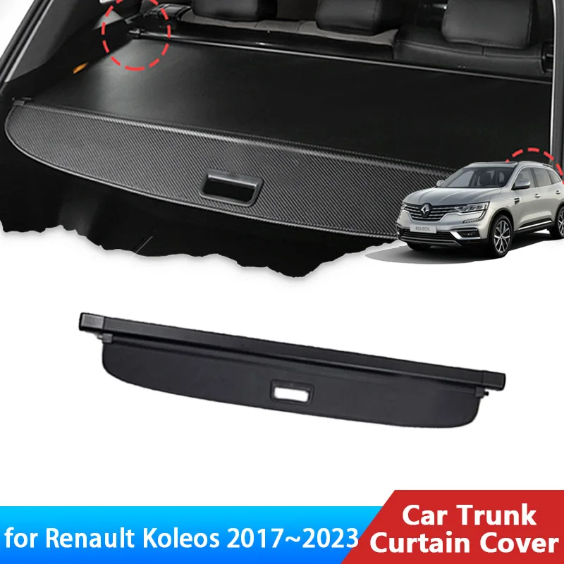 

for Renault Koleos 2 II Samsung QM6 2017~2023 2020 2019 2018 Accessories Trunk Curtain Mat Rear Curtain Retractable Anti-peeping