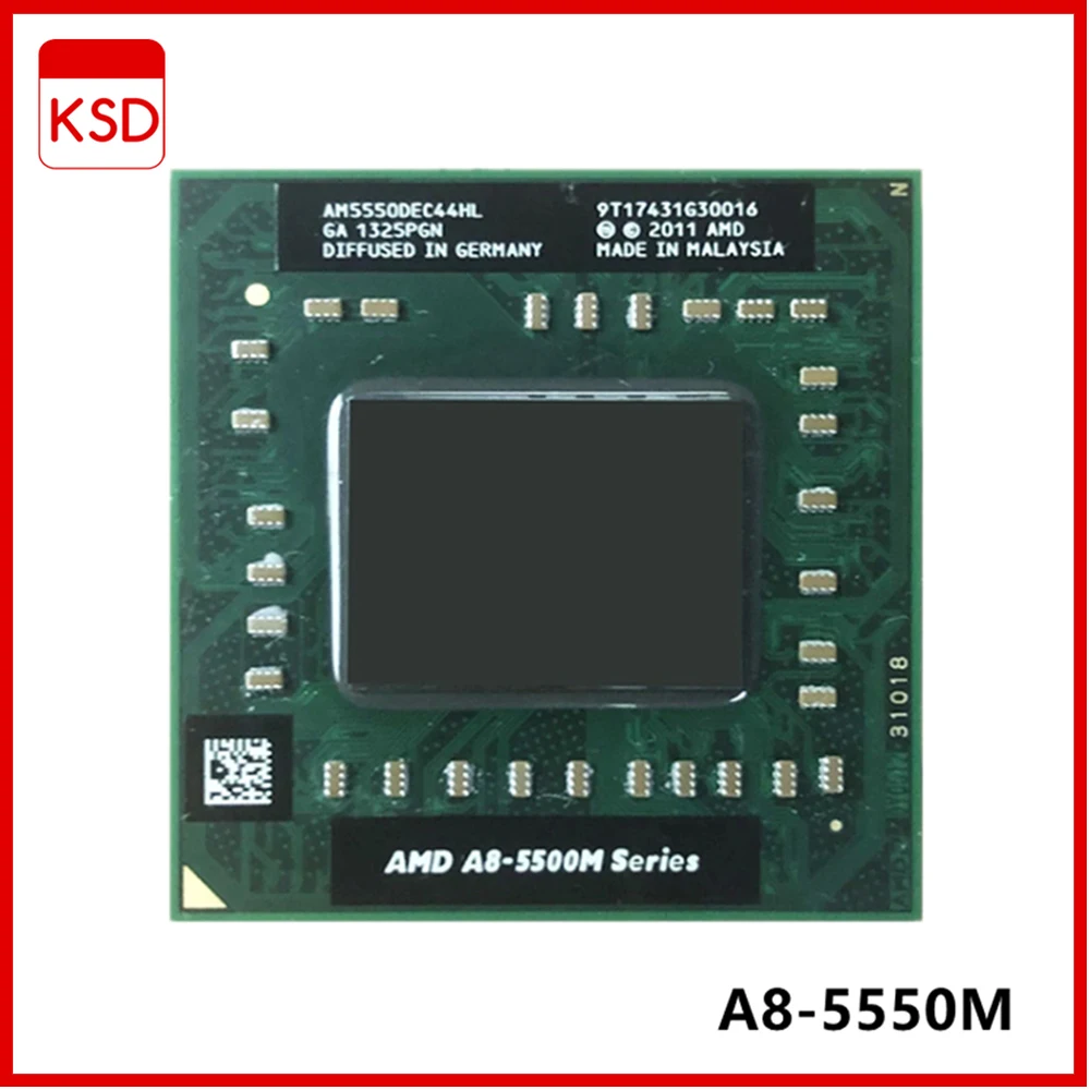 

AMD A8-Series A8-5550M A8 5550M 2.1 GHz Quad-Core Quad-Thread CPU Processor AM5550DEC44HL Socket FS1