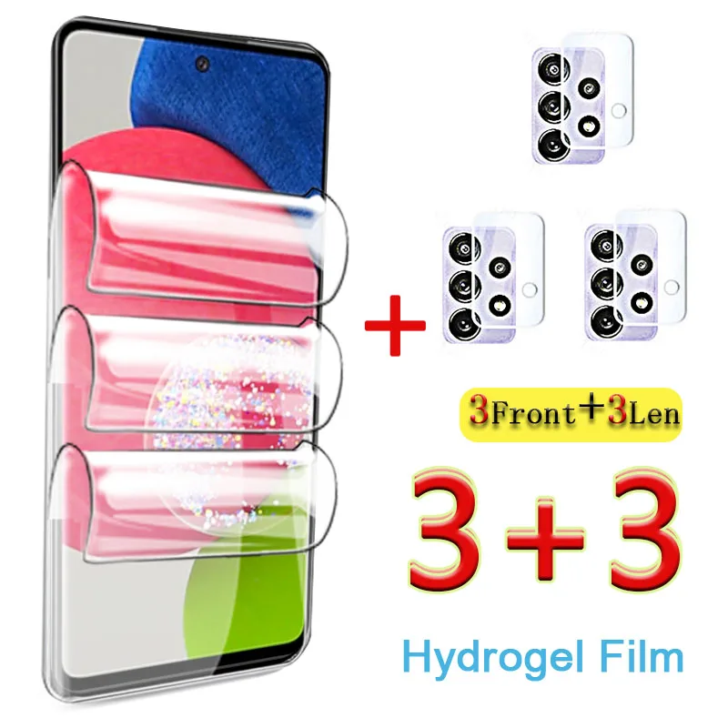 

Hydrogel Film For Samsung Galaxy A52 Glass Galaxi A52s Tempered Glass Screen Protector Sansung M52 A51 A71 A72 A52 Lens Glass