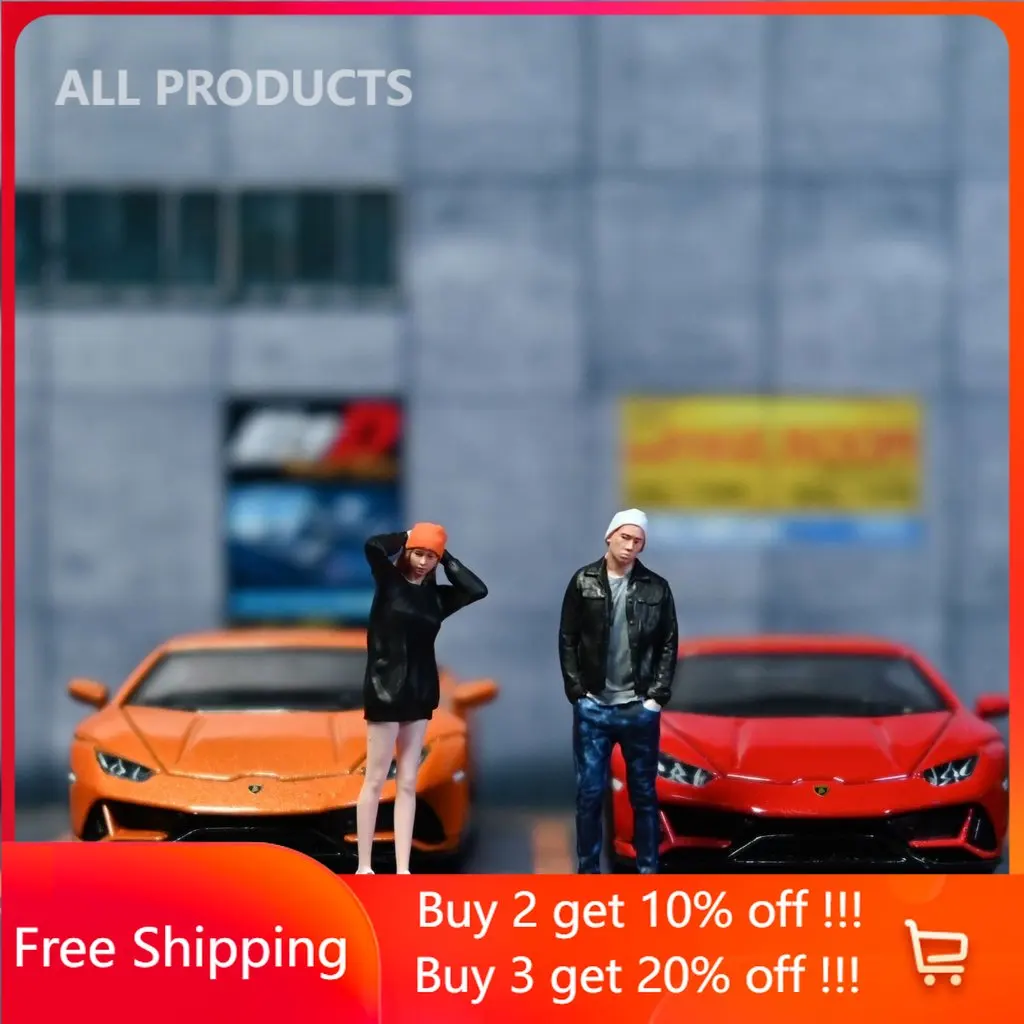 

EHC фигурки в масштабе 1:64, плетеная шляпа для мужчин и женщин, модель, литой миниатюрный коллектор