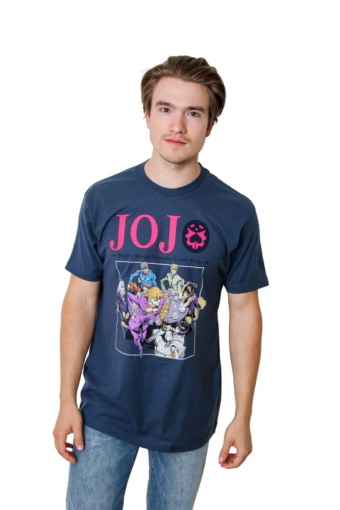 Джоджо Необычные Приключения S4 Главная группа аниме взрослая футболка