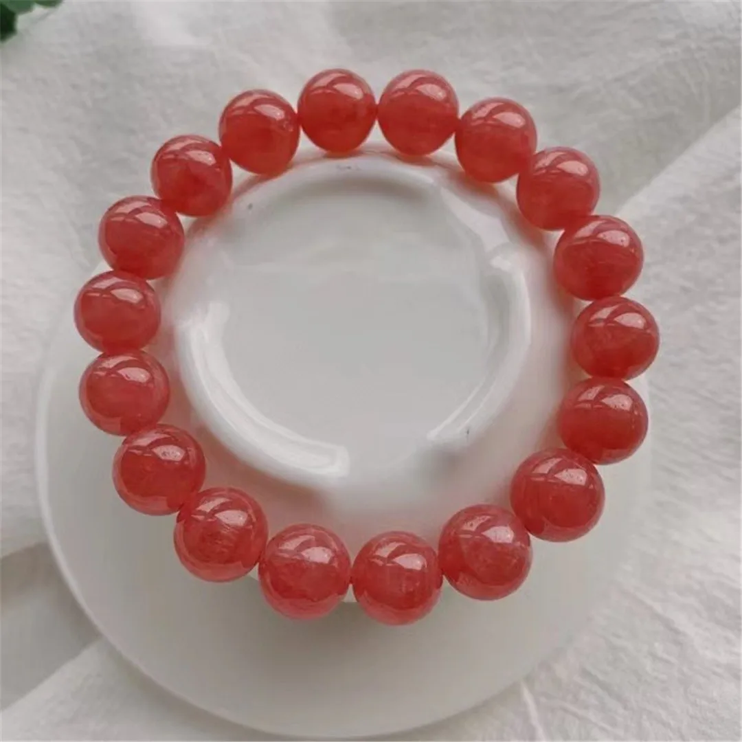 

11 мм натуральные красные бриллианты ювелирные изделия для женщин леди мужчин Лечение красоты любовь подарок хрустальные бусины камни нитк...