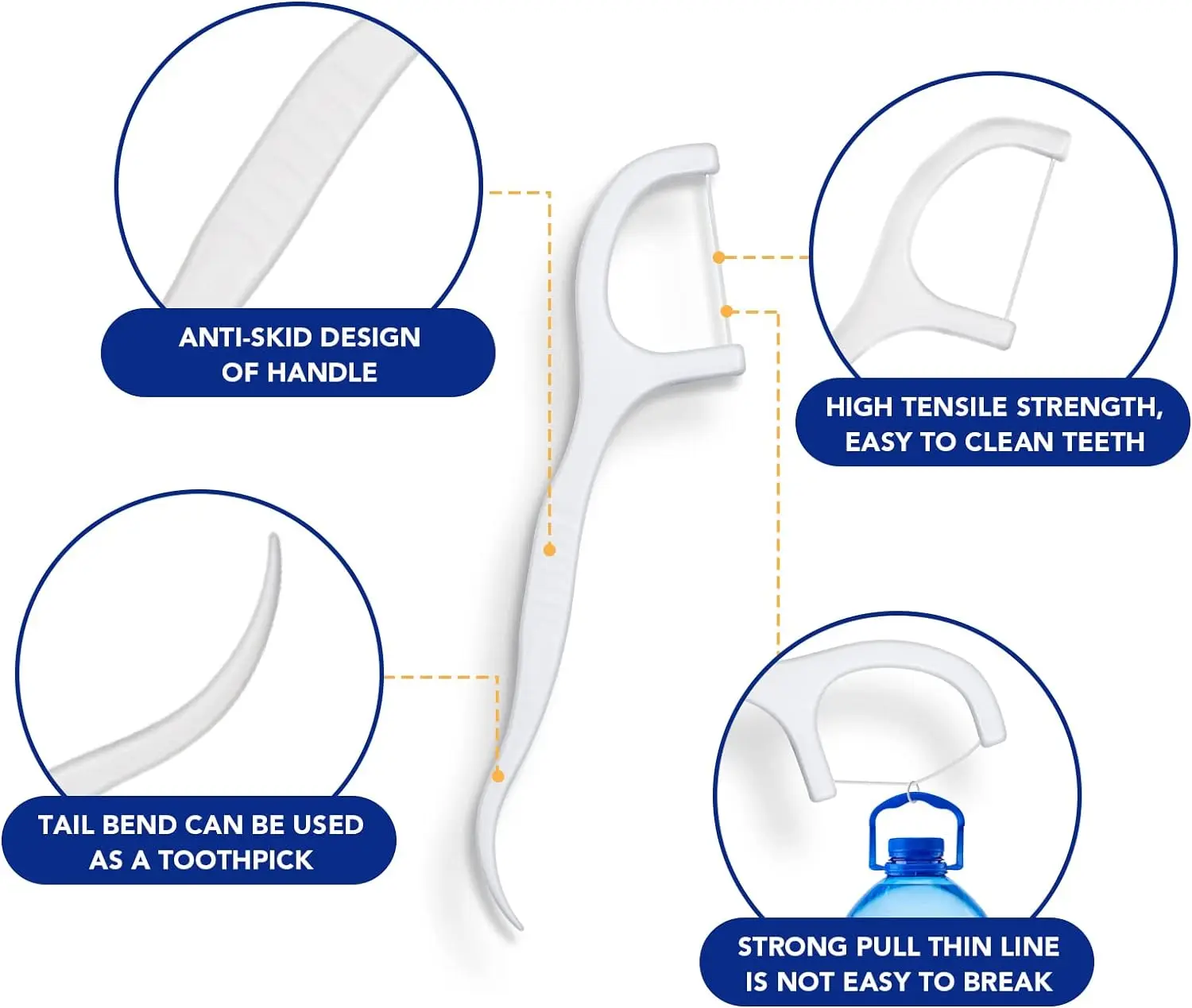 1000 шт. зубочистки с мятным вкусом