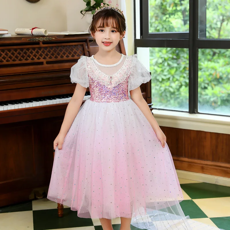 

Высококачественное детское кружевное платье принцессы для детской рождественской одежды