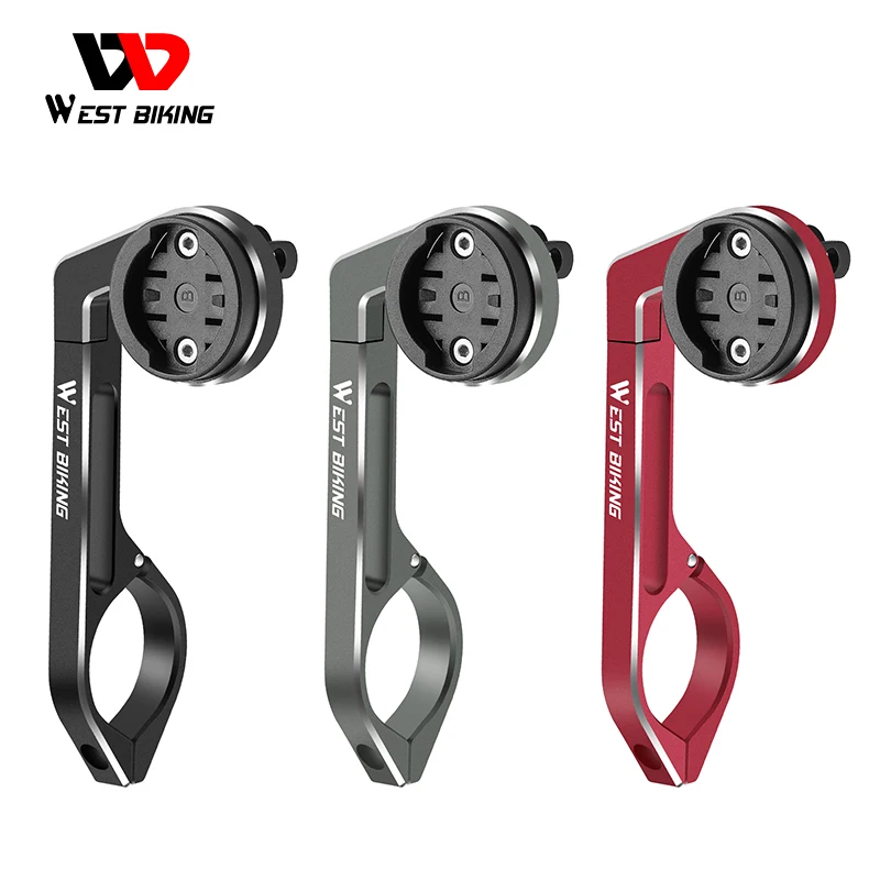 

WEST BIKING Bicycle Computer Light Dual Mount Garmin XOSS Bryton Gopro Adapter Aluminum Alloy Handlebar Speedometer GPS Stand