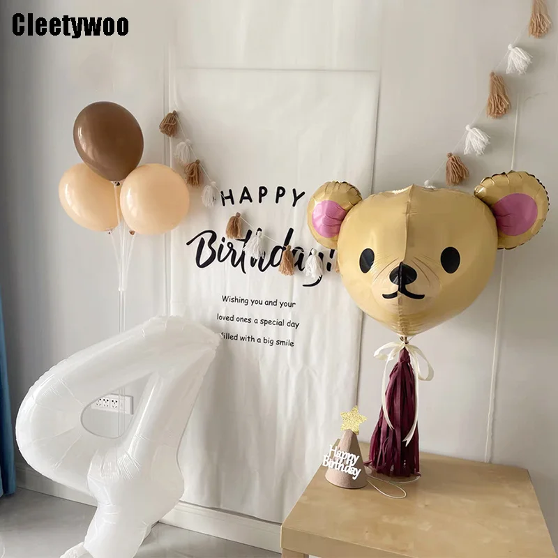 Воздушные шары в виде цифр фольгированные шарики белого цвета 32 дюйма 1 2 3 4 5 6 7 8 9