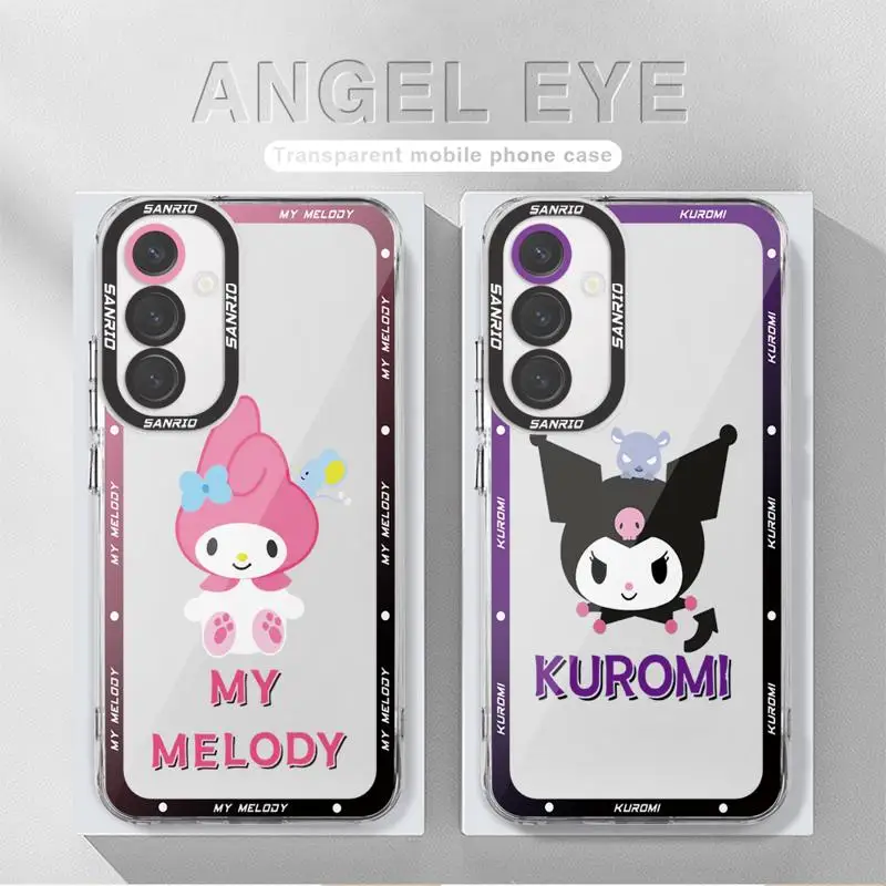 Японский мультяшный чехол для телефона Kuromi Pochaco Samsung A55 5G A25 A22 A15 A34 A14 A71 A52 A50 A12 A13 A32