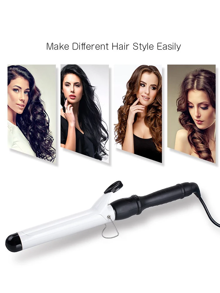 

Curling Iron 360 Degree Rotating Wire Ceramic Ionic Lcd Curling Iron Hair Waver Hair Styling Tools Set