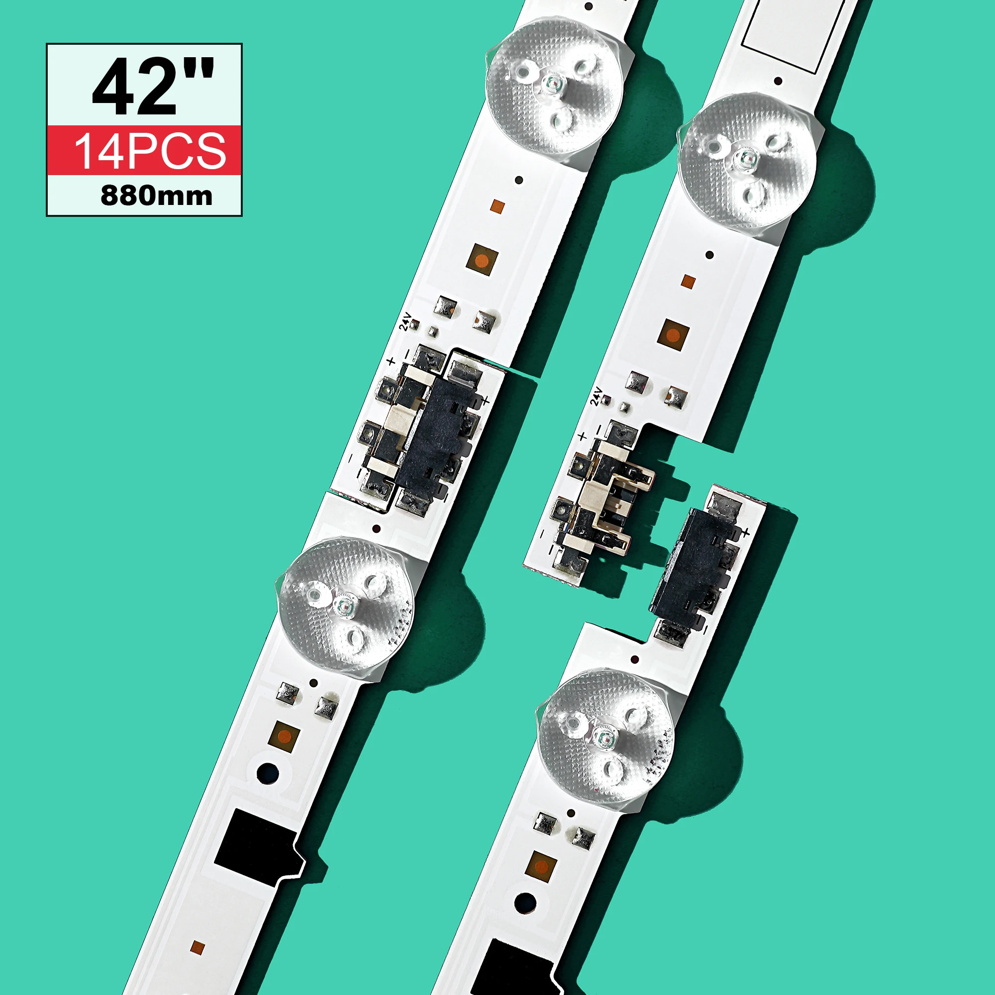 

LED BackLGht strip 14 lamp For Sam_Sung 42" TV D2GE-420SCB-R3 D2GE-420SCA-R3 2013SVS42F HF420BGA-B1 UE42F5500 CY-HF420BGAV1H