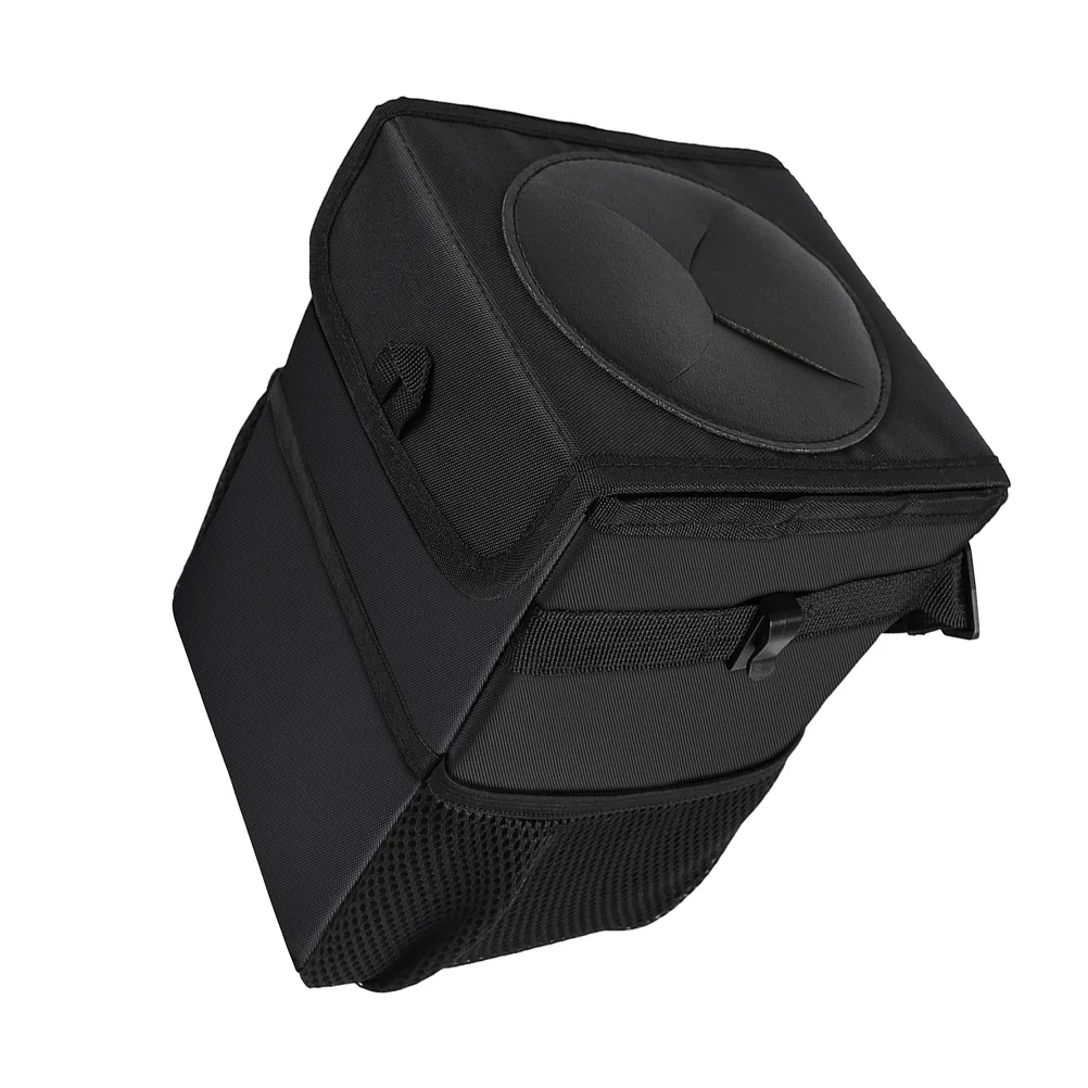 

Creative Multi Function Waterproof Folding Vehicle Mounted Trash Can Car Accessories Black