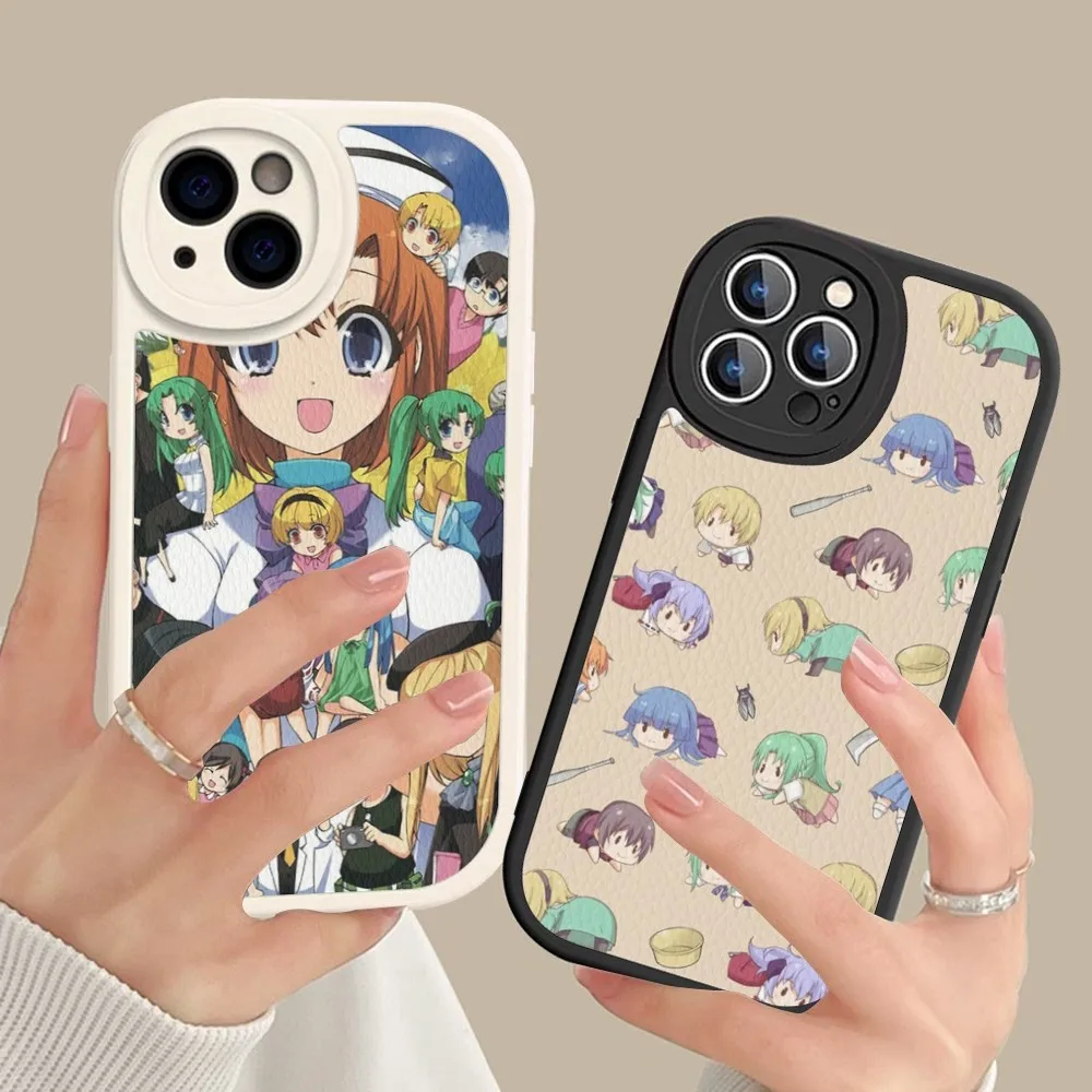 

Higurashi When They Cry Phone Case Hard Leather For iPhone 14 13 12 Mini 11 14 Pro Max Xs X Xr 7 8 Plus Fundas