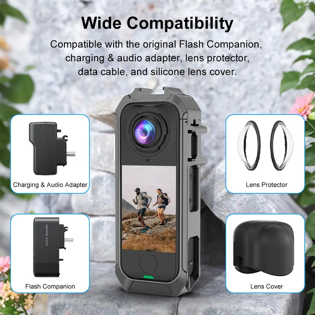 Фото Металлический защитный каркас PULUZ для Insta360 X4 Air №5