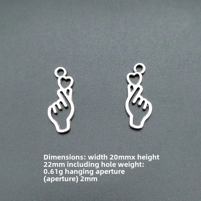 Палец Сердце Diy Ювелирные Аксессуары Borahae I Purple You Ожерелье Декоративный Кулон