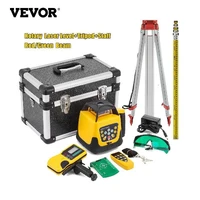 vevor 360 rotary laser level kit w tripod staff self leveling 500m vertical horizontal scanning measurement construction tool