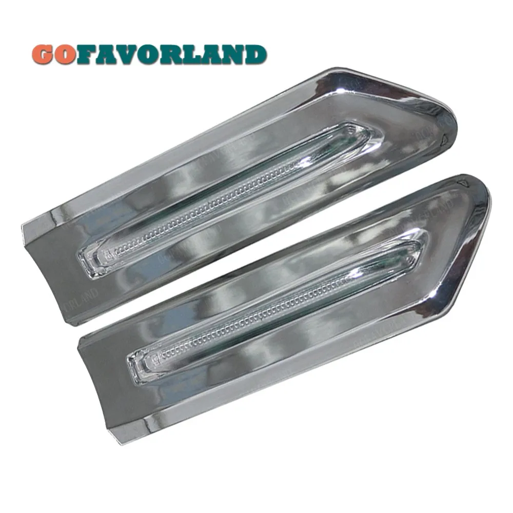 

Pair Left Right Turn Signal Marker Light Lamp Clear Chrome 63137203371 63137203372 For BMW 7 Series F01 F02 2008-2012 F02 LCI