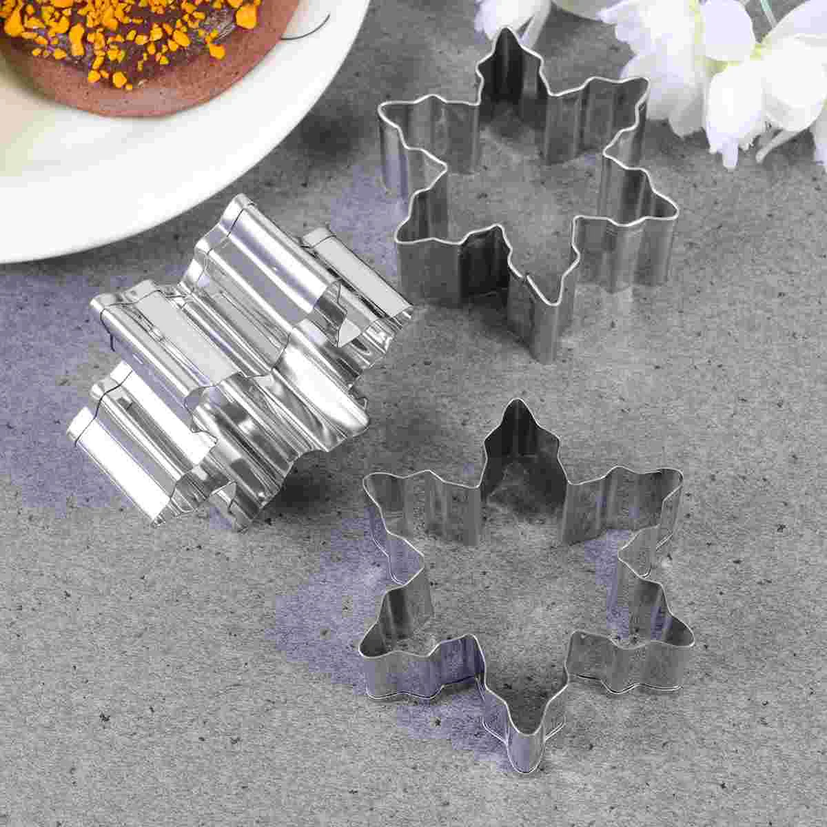 

5pcs Cookie Cake Stainless Steel DIY Accessary Biscuit for Home Christmas DIY