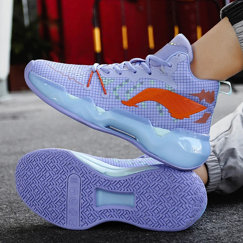 High Quality Professional Men's Basketball Shoes Women Sports Sneakers Fashion Platform Non-slip Basketball Boots Men Trainers