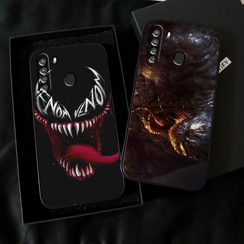 

Marvel Venom COOL Phone Case For Samsung Galaxy A32 4G 5G A51 4G 5G A71 4G 5G A72 4G 5G Liquid Silicon Back Coque Black Carcasa