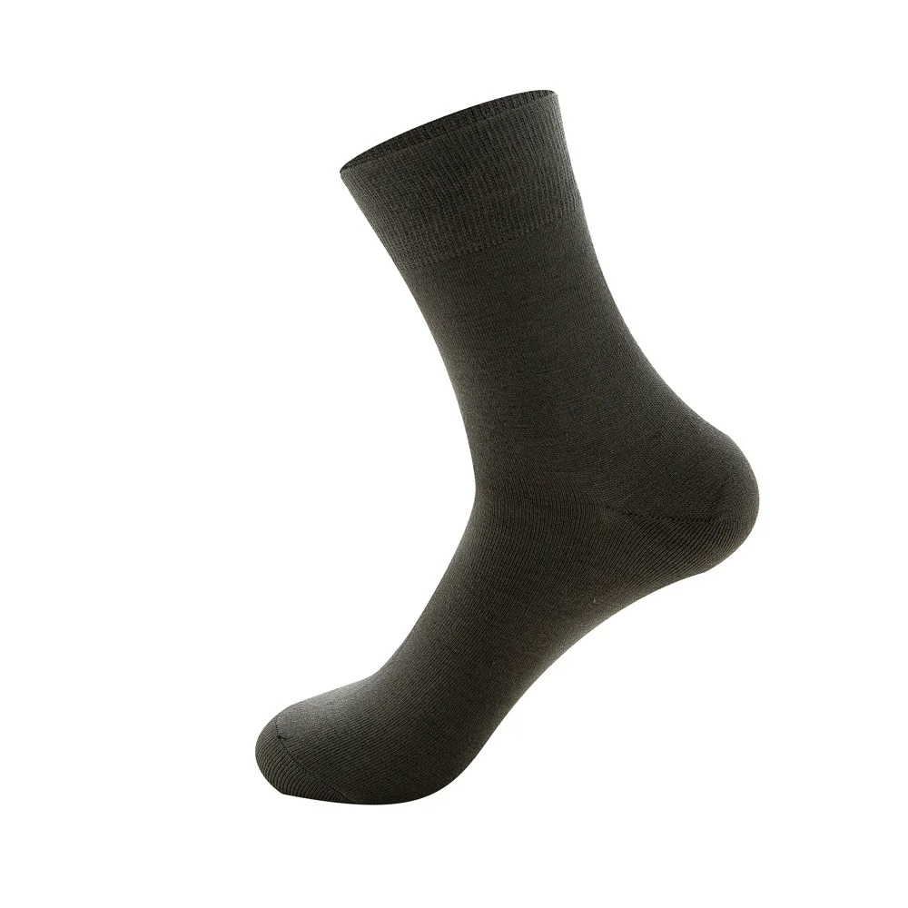 5 Pairs Solid Color Bamboo Fiber Socks Unisex Cotton Stockings Foundation Thigh High Socks Woman Plus Size Spring Autumn Socks