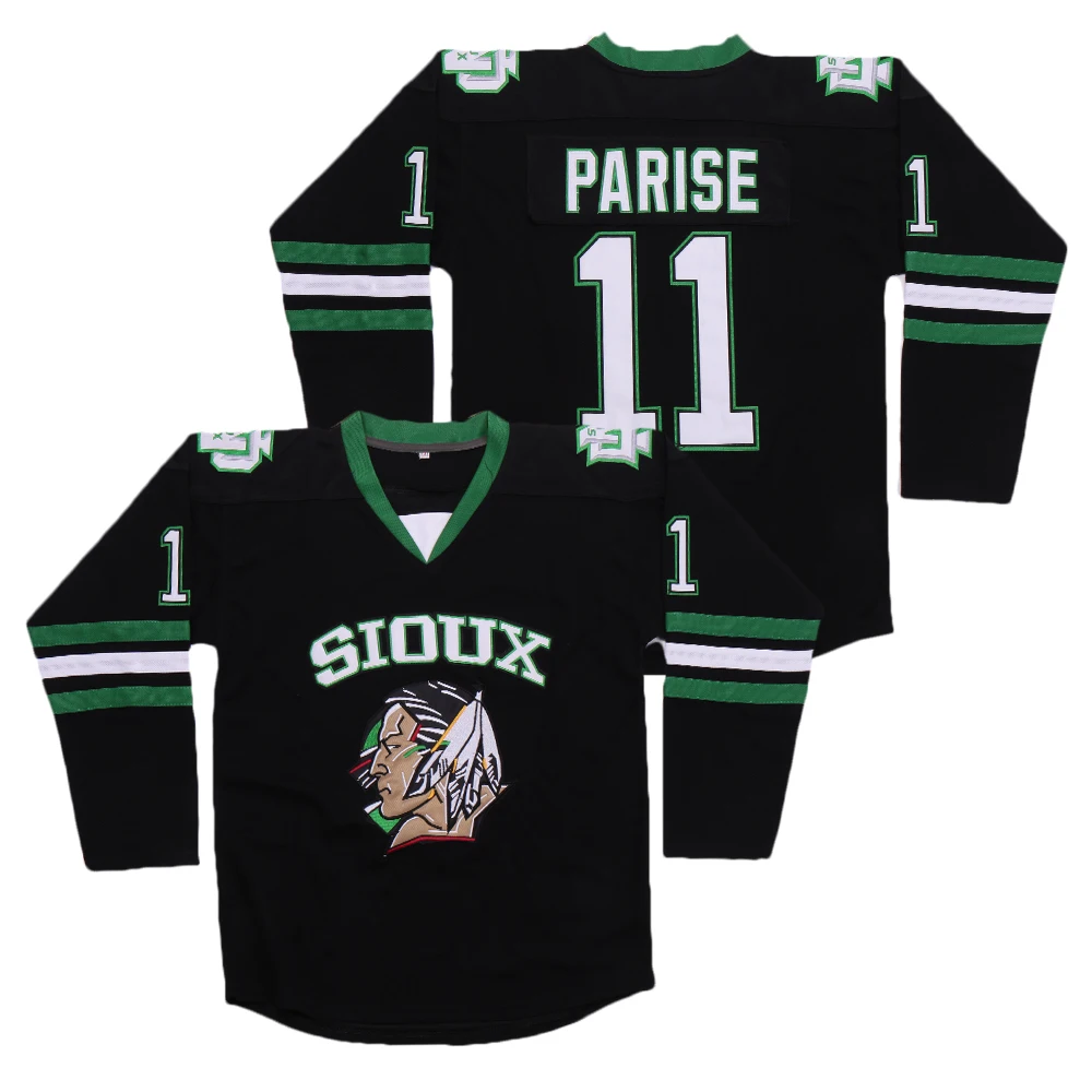 Хоккейные майки The North Dakota Fighting Sioux # 11 ПАРУЗ Джерси OSHIE для мужчин и женщин детей с