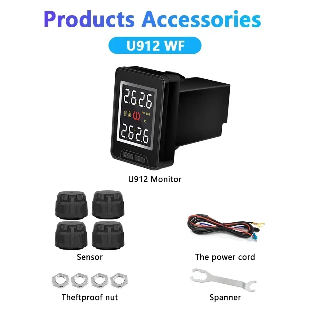 Система контроля давления в шинах для Mazda 2 3 5 6 8 CX5 CX7 CS9 4 шт.