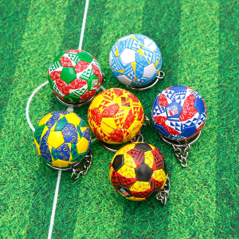 

Спортивный Сувенирный брелок для ключей с футбольным мячом, подвесной орнамент, брелок, подвеска, подарки, аксессуары