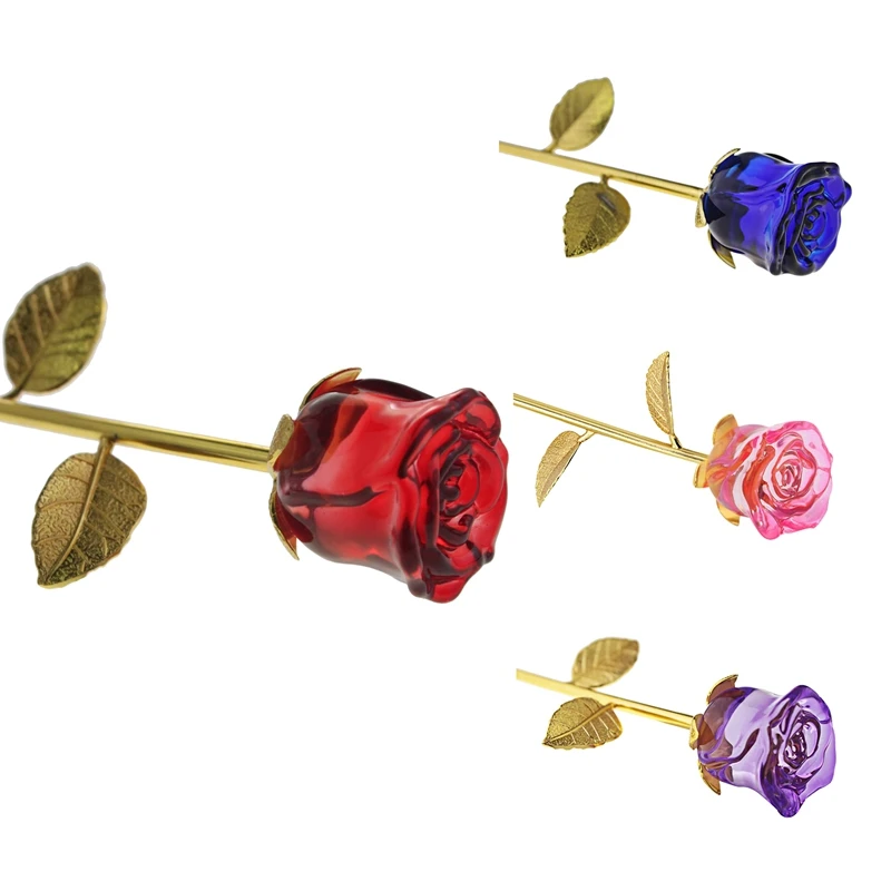 

Crystal Rose Flower, Best Gift For Valentine's Day, Mother's Day, Anniversary , Wedding Decoration