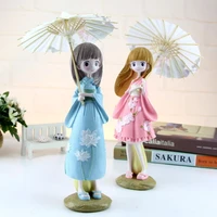 umbrella kimono girl creative beautiful girl ornaments resin crafts home decoration student gifts home decoration accessories