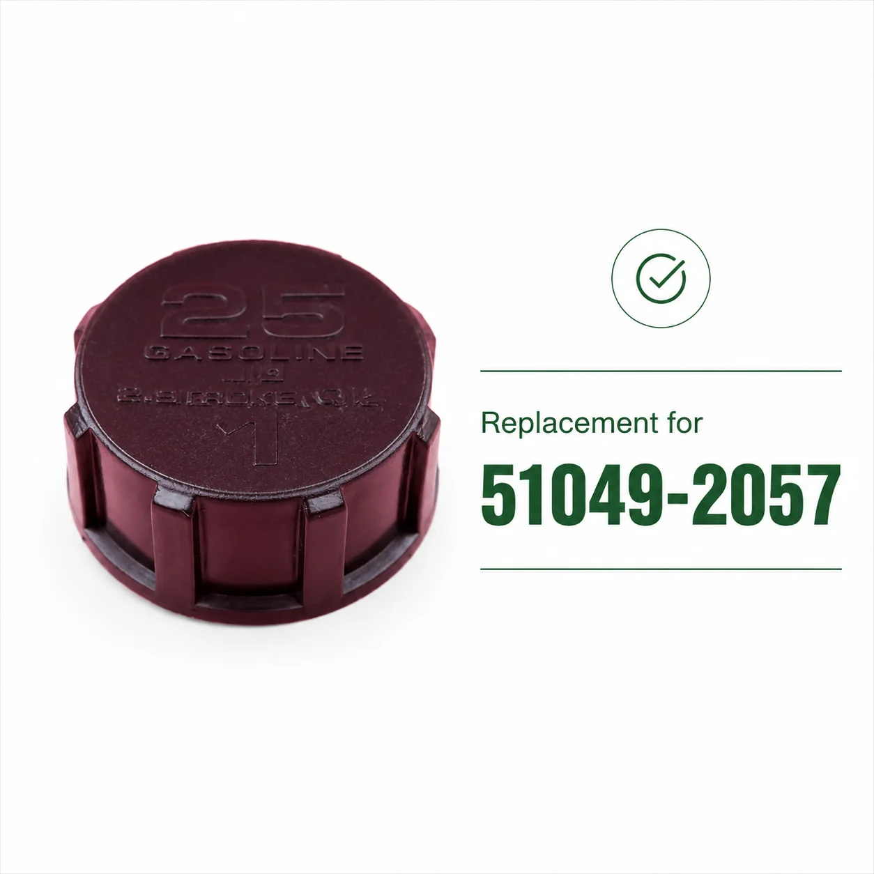 Фото Запасная крышка топливного бака OEM 51049-2057 для бензопил Kawasaki TH43 TH48 TD18 TD20 TD24 TD33 TD40 TG18 TG20 TG24 TG25 TG28 TG33 №2