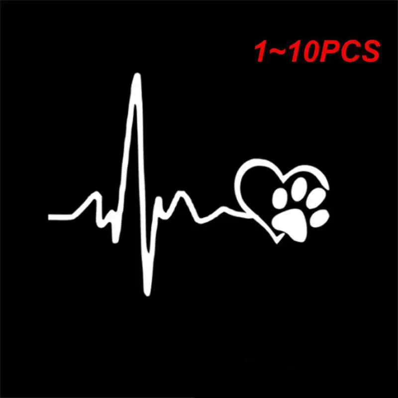 

1 ~ 10 шт. наклейка на ножки собаки, автомобильная наклейка, украшение на окно автомобиля, ноутбук, автомобильные аксессуары, креативные Мультяшные милые черные/белые