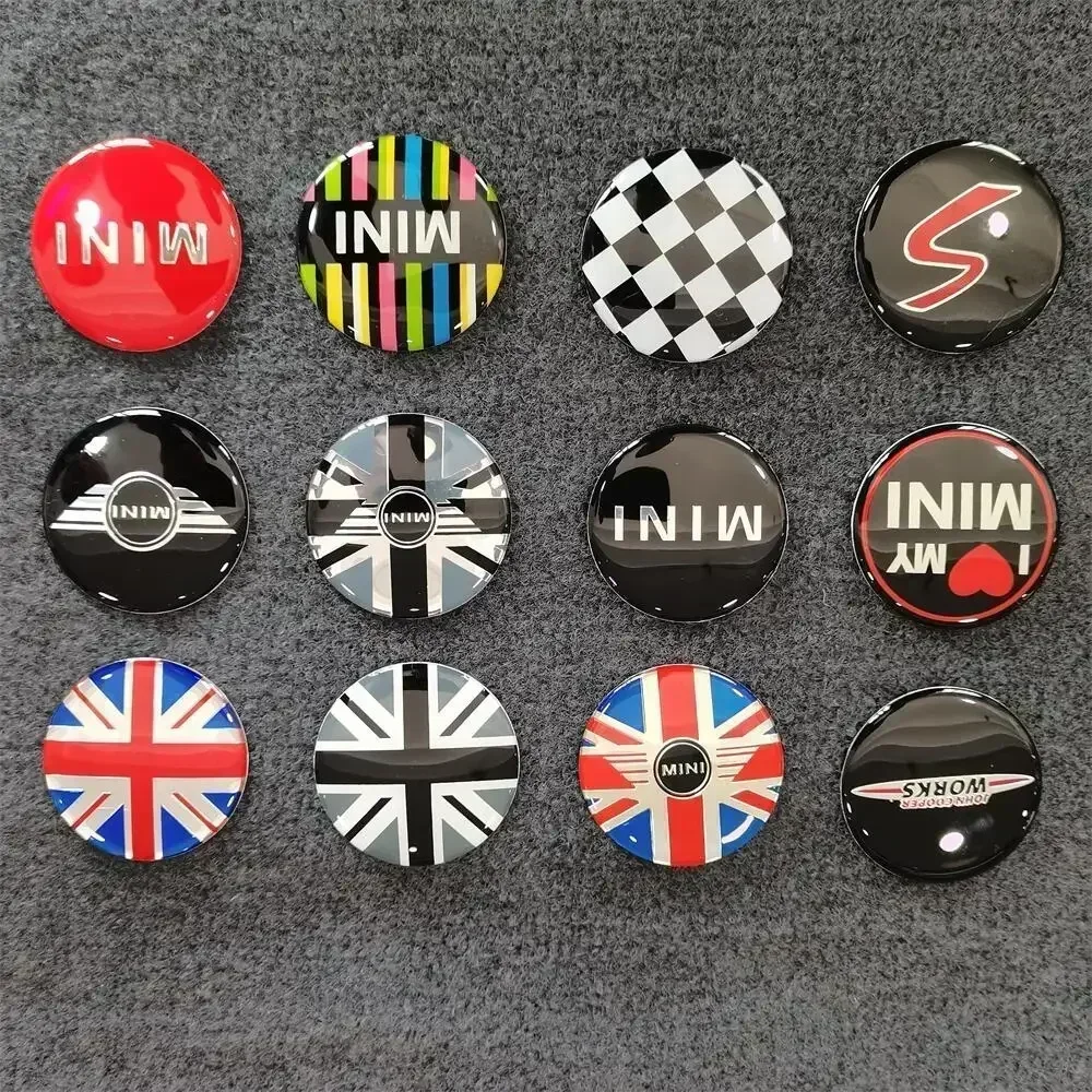 52 мм автомобильные колеса алюминиевые наклейки для Mini Cooper CLUBMAN COUNTRYMAN R53 R56 R57 JCW R50 R52