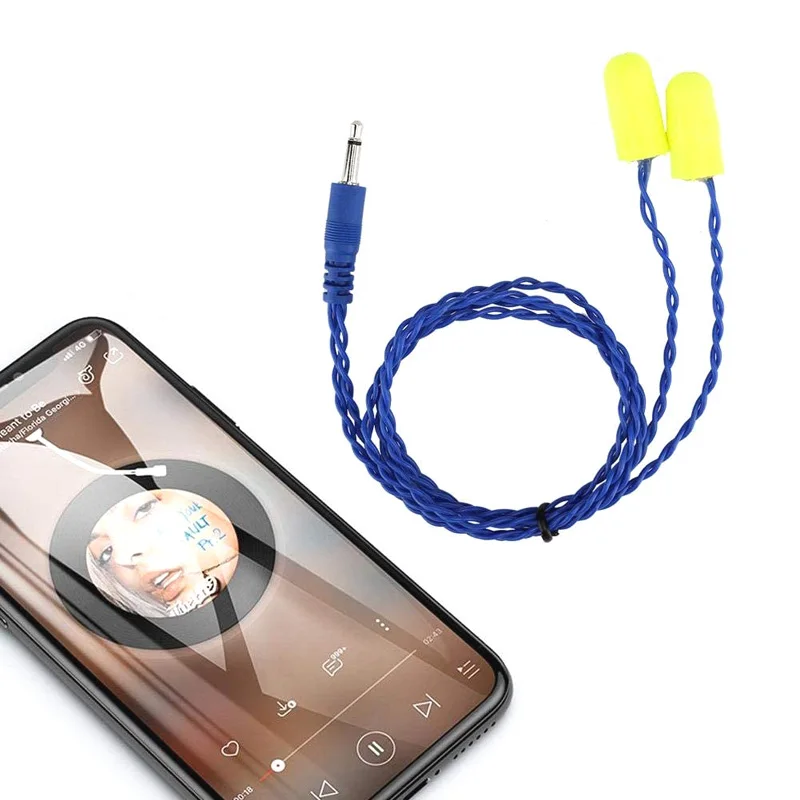 High Quality 3.5mm Rugged Radio Noise Cancelling Racing Foam Earbuds Mono Speaker Headphone Headset Cable Earphone Cord