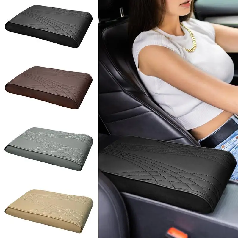 

Car Armrest Box Pad Memory Foam Car Center Console Cushion pad Heightened Vehicle Armrest Middle Consoles Protector Hand Rest
