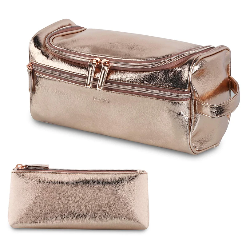 

Professional Portable Cosmetic Makeup Brush Bag Fashion Marble Case Beauty Brush Bag Makeup Brush Storage Hand Bag