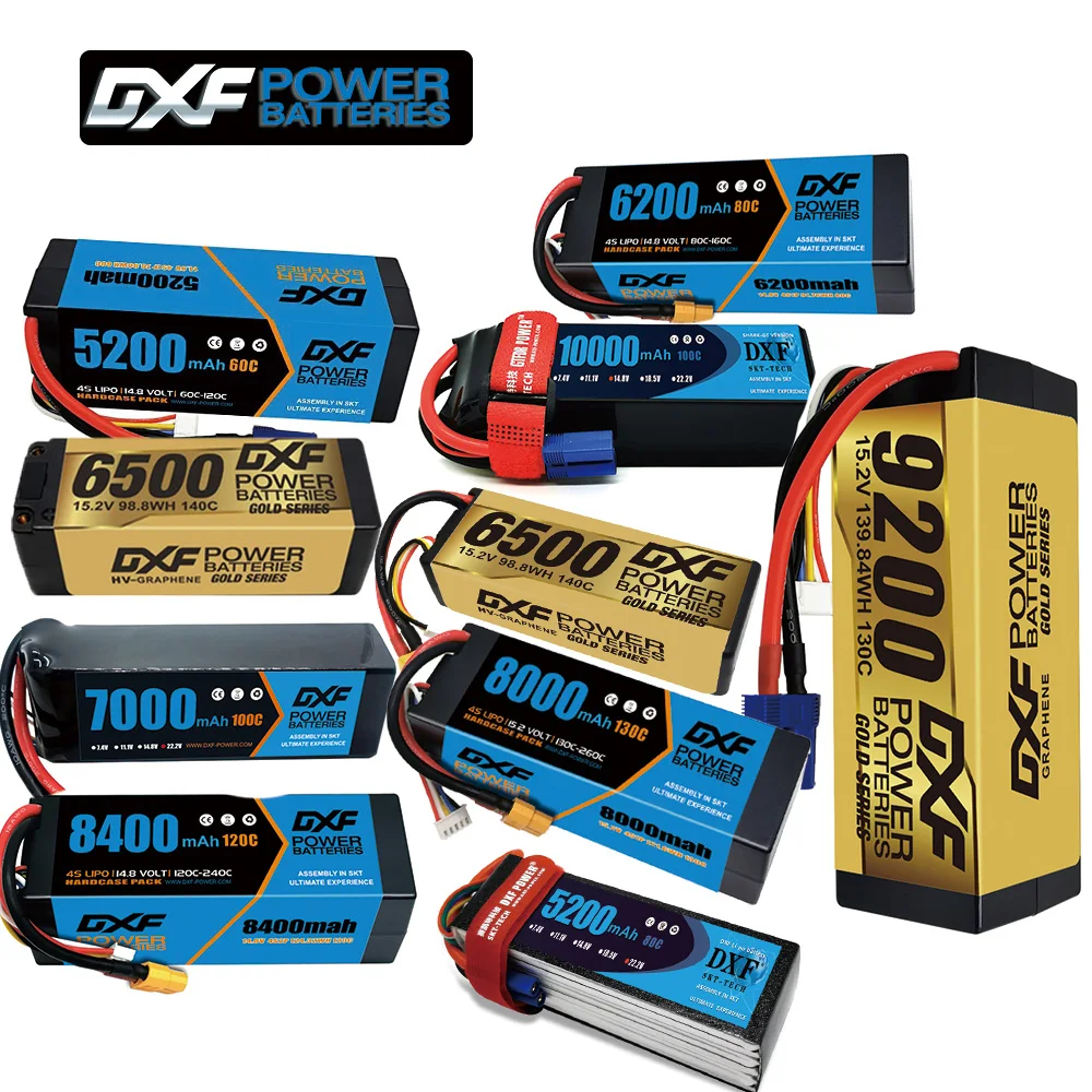 1/2 шт. DXF 4S 6S Lipo 14 8 V 15 2 22 аккумулятор 8400mAh 8000mAh 9200mAh 10000mAh 7000mAh 6500mAh 6200mAh для