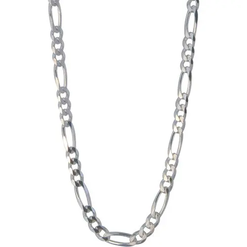 

NEW Men`s Sterling Silver 180 Figaro Necklace 22"