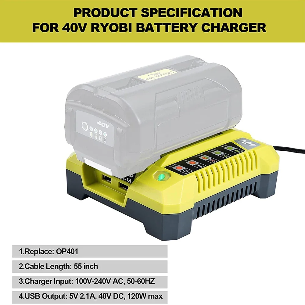 Зарядное устройство OP401 для литий-ионных аккумуляторов OP4050A OP4015 OP4026 OP4030 OP4040 OP4050