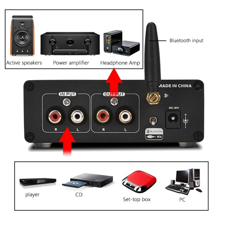 Трубчатый предусилитель JABS BRZHIFI 6J5 Bluetooth 5 0 Hifi стерео аудио усилитель для
