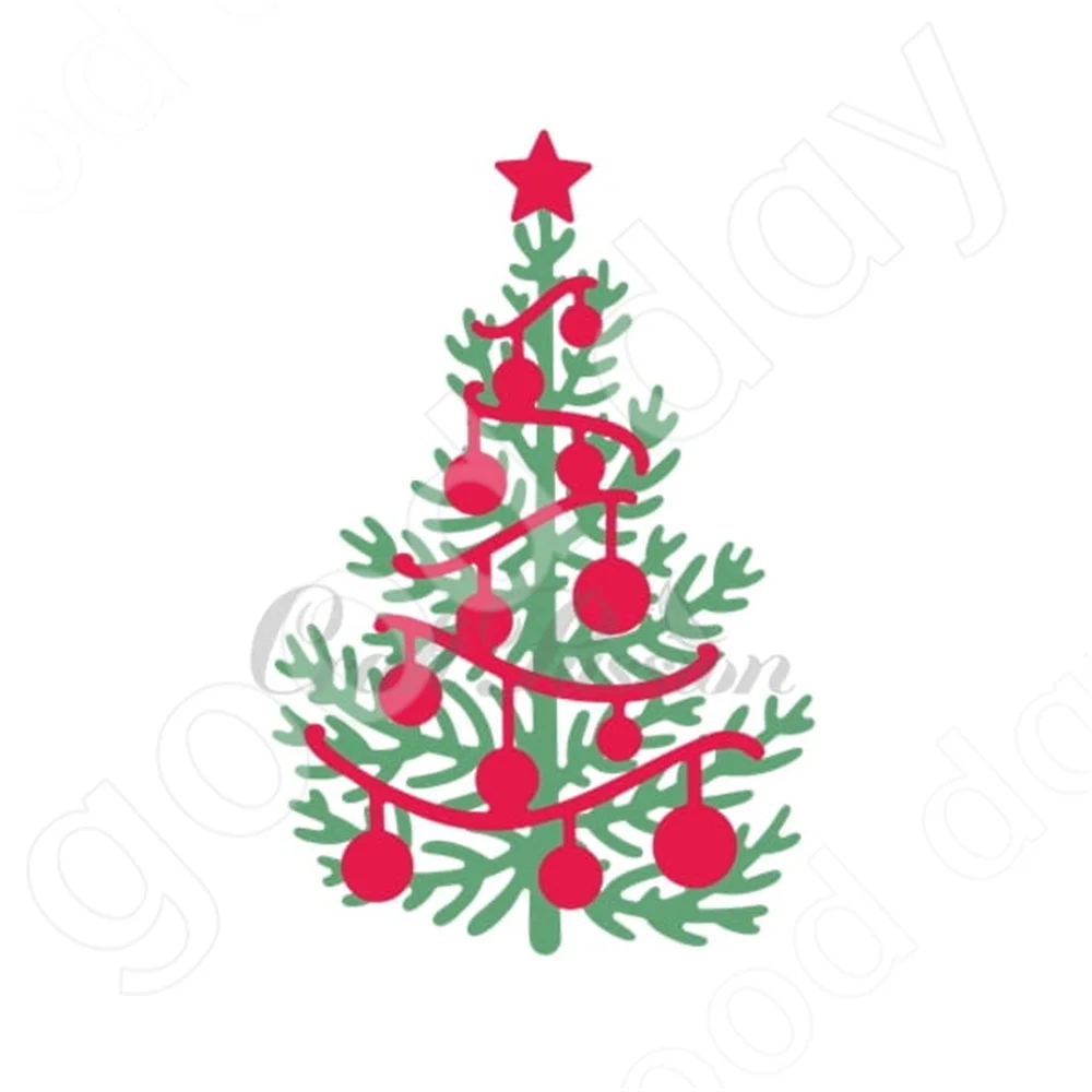 

New Arrival Christmas Tree Metal Cutting Dies Scrapbook Diary Decoration Embossing Template Diy Greeting Card Handmade Hot Sale