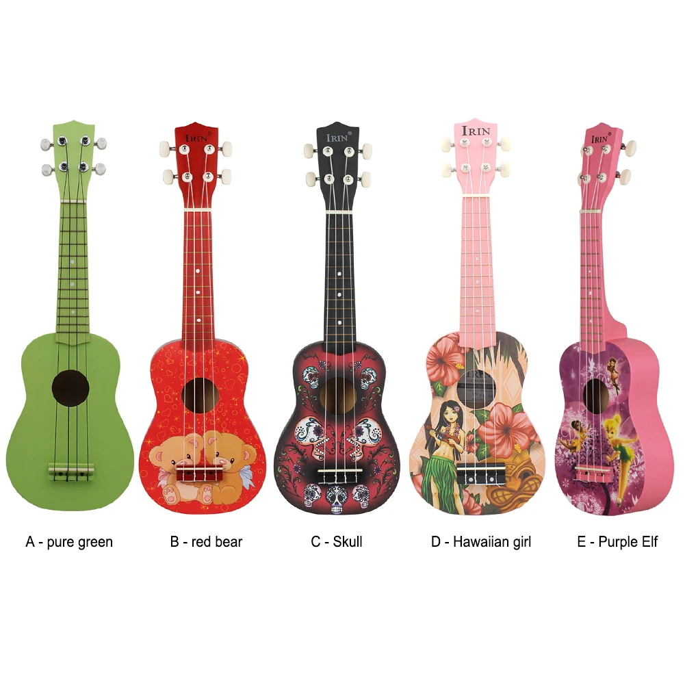 Укулеле сопрано из липы 21 дюйм гитара палисандра 4 струны бас-гитара подарок для