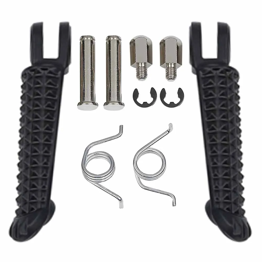 TDPRO Мотоцикл передние задние подножки для ног подножки опорные пластины для Yamaha FZR600 YZF600 YZF-R6 YZF-R1 MT09 черный / хромированный.